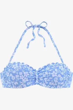 vivance collection Haut de bikini bandeau à armatures imprimé à fleurs mode -
