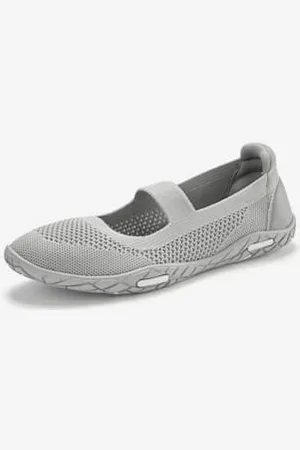 Lascana Sneakers ballerines chaussures en textile, chaussures en tissu avec semelle ultra-légère, très plate et souple -