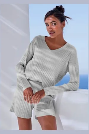 French Connection Pull en tricot ample avec encolure en v -