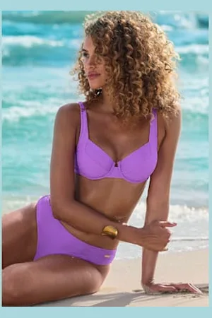 sunseeker Bas de maillot de bain matière structurée aux couleurs tendances -