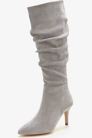 Lascana Bottes à glissière fronces tendance avec talon compensé confortable d