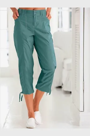 COLLECTION L. Corsaire sportif ceinture élastique cotelée -