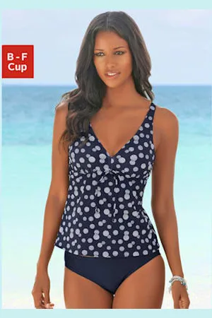 Lascana Tankini à armatures toujours tendance : imprimé à pois -