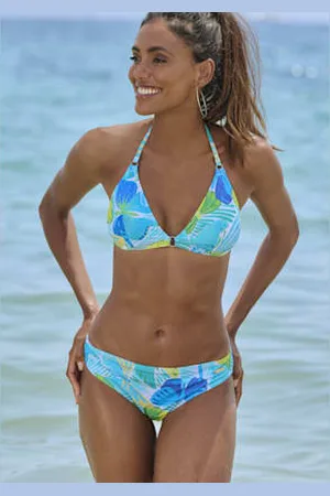 sunseeker Haut de bikini triangle motif papillons chaque pièce est unique -