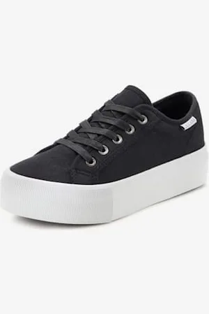 Lascana Baskets chaussures en textile, chaussures en tissu avec semelle compensée tendance -