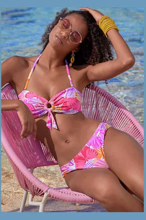 sunseeker Bas de maillot de bain motif papillons -