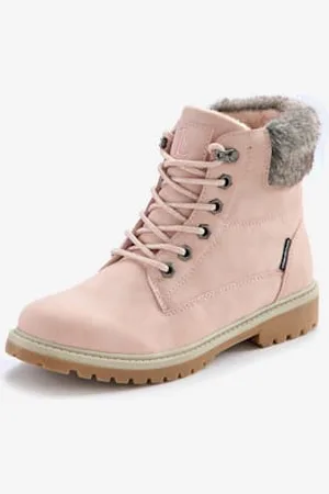 Lascana Bottines à lacets avec doublure toute douce -