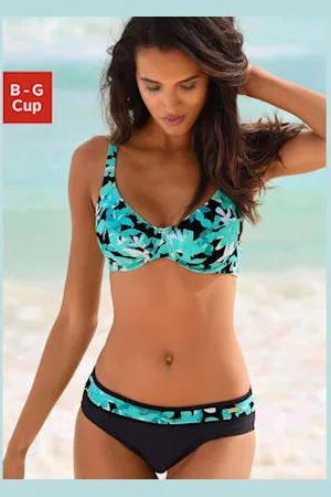 Petite Fleur Maillot de bain à armatures design floral tendance -