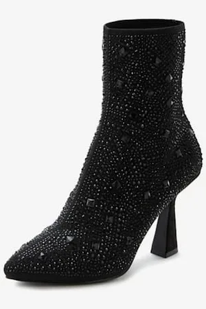 Lascana Bottines à talon haut petites pierres fantaisie pour une allure glamour -