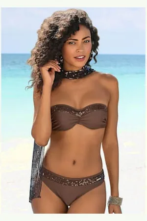Bruno Banani Maillot de bain bandeau à armatures aspect brillant grâce aux empiècements pailletés -