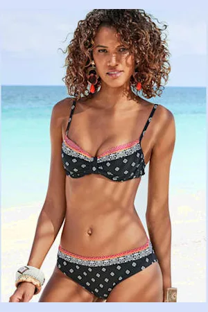 Lascana Haut de maillot de bain à armatures imprimé tendance -