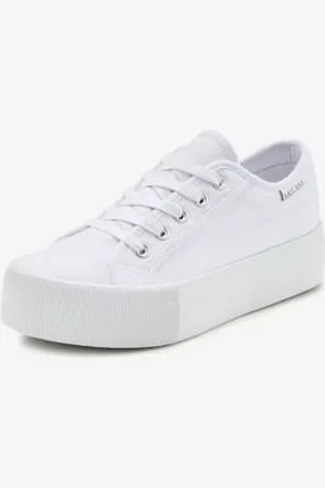 Lascana Baskets chaussures en textile, chaussures en tissu avec semelle compensée tendance -