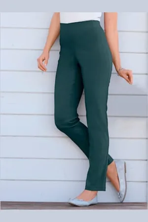 STEHMANN Pantalon classique uni avec ceinture élastique -