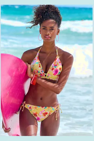 sunseeker Haut de bikini triangle design floral tendance -