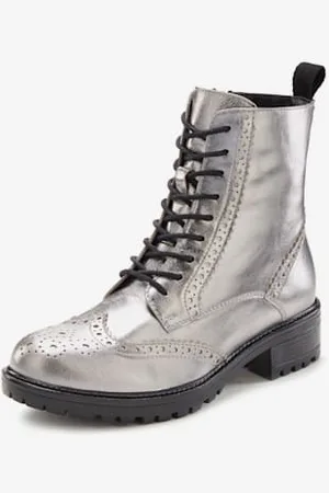 Lascana Bottines à lacets en cuir doux -
