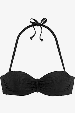 sunseeker Haut de bikini bandeau à armatures matière structurée aux couleurs tendances -