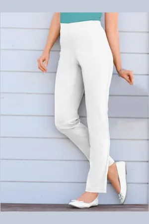 STEHMANN Pantalon classique uni avec ceinture élastique -