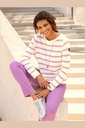 COLLECTION L. Pull 50% coton -