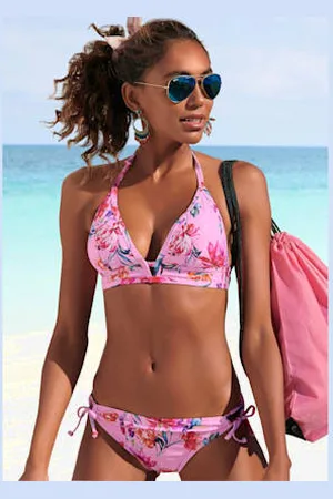 sunseeker Bas de maillot de bain imprimé floral moderne -