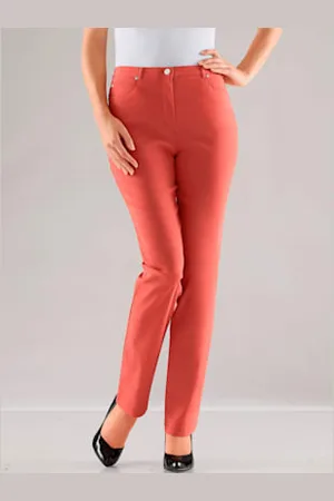 STEHMANN Pantalon féminin à coupe 5 poches classique -