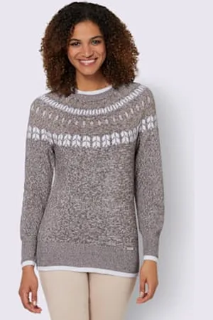 COLLECTION L. Pull norvégien pur coton -