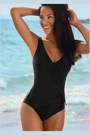 Lascana Maillot de bain effet cache-cœur tendance -