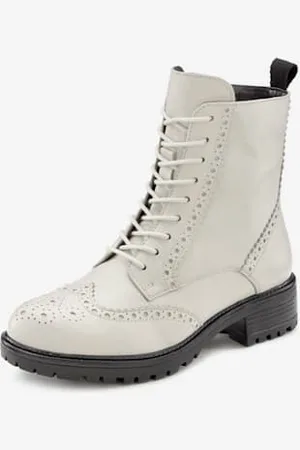 Lascana Bottines à lacets en cuir doux -
