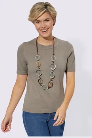 COLLECTION L. Pull 50% coton -