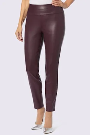 FAIR LADY Pantalon en synthétique imitation cuir souple -