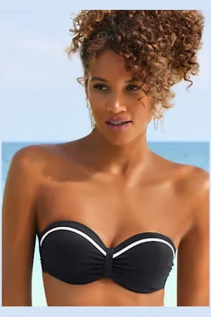 vivance collection Haut de bikini bandeau à armatures uni -