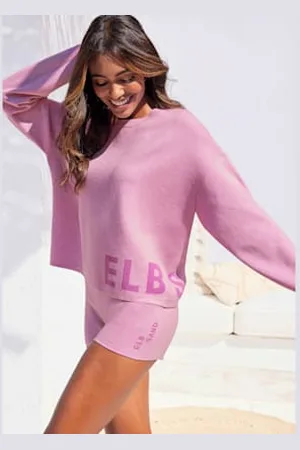 ELBSAND Pull en tricot sweat en tricot doux -