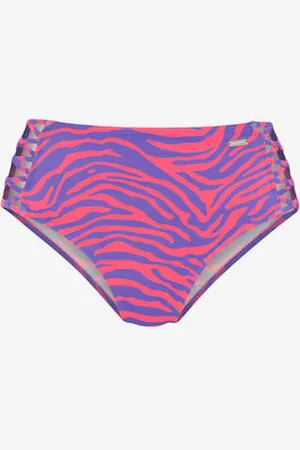 Venice Beach Bas de maillot de bain taille haute design animal tendance -