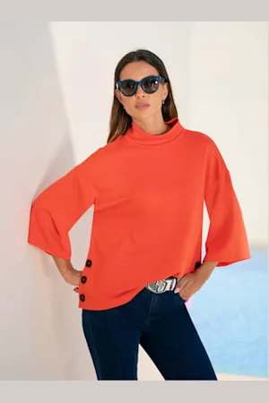 Rick Cardona Sweatshirt boutons contrastés élégants -