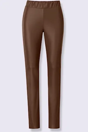 Rick Cardona Leggings en imitation cuir imitation cuir souple -