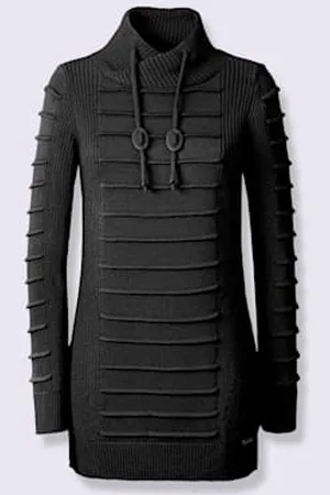 COLLECTION L. Pull long jolie coupe longue moderne -