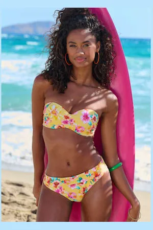 sunseeker Bas de maillot de bain design floral tendance -