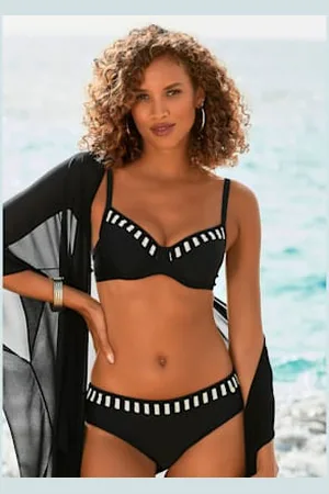 Lascana Maillot de bain à armatures rayures élégantes -
