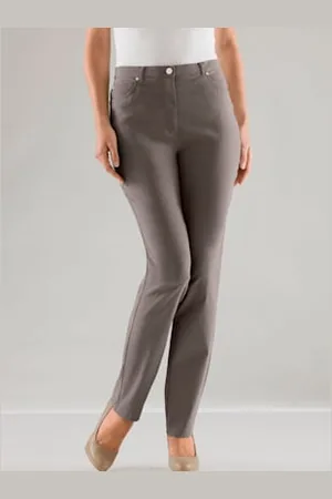 STEHMANN Pantalon féminin à coupe 5 poches classique -