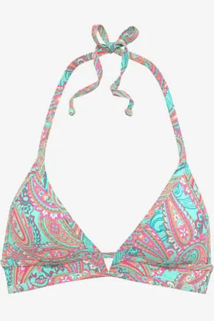 Venice Beach Haut de bikini triangle imprimé, effet de couleur différent pour chaque pièce -