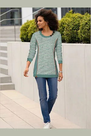 COLLECTION L. Sweatshirt qualité coton doux sur la peau -