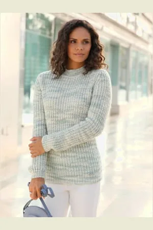 COLLECTION L. Pull bel aspect chiné -