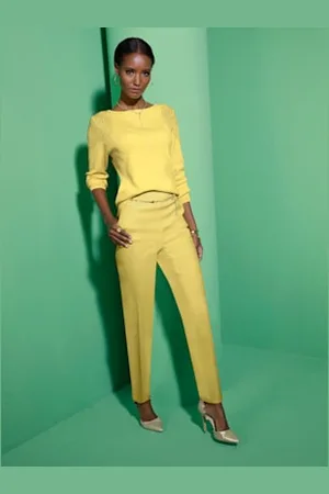 CRÉATION L Pull à manches longues jolies pierres brillantes fantaisie -