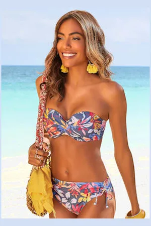 vivance collection Bas de maillot de bain imprimé, effet de couleur différent pour chaque pièce -