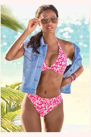 vivance collection Haut de maillot de bain à armatures imprimé à fleurs mode -