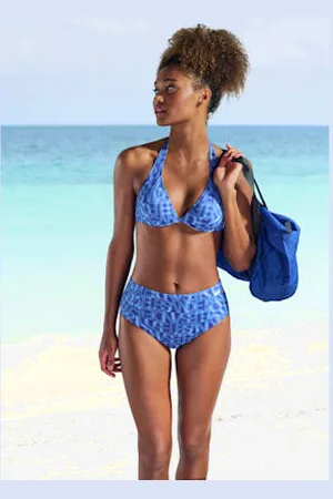 ELBSAND Haut de maillot de bain à armatures imprimé tendance -