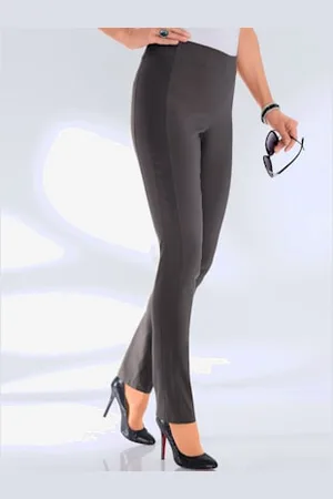 STEHMANN Pantalon classique uni avec ceinture élastique -