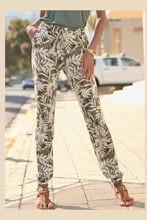 vivance collection Pantalon en jersey pantalon de plage léger en viscose -