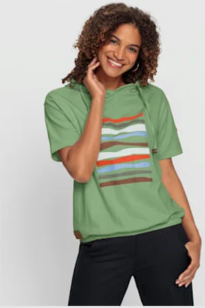 COLLECTION L. Sweatshirt à capuche 50% coton -