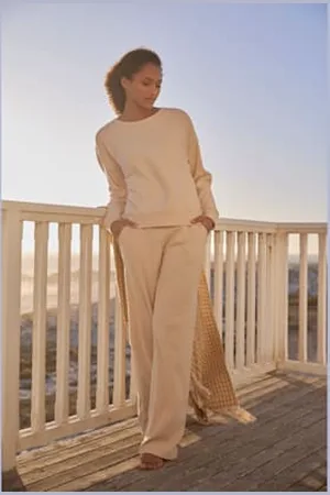 QS by s.Oliver Pantalon de survêtement pantalon sweat avec jambes larges -