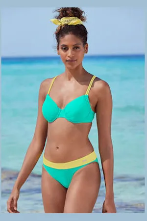 Venice Beach Bas de maillot de bain joli design contrasté -